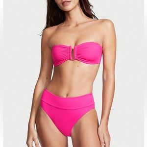 Victoria Secret Padded Bandeau Top and Brazilian Bottoms